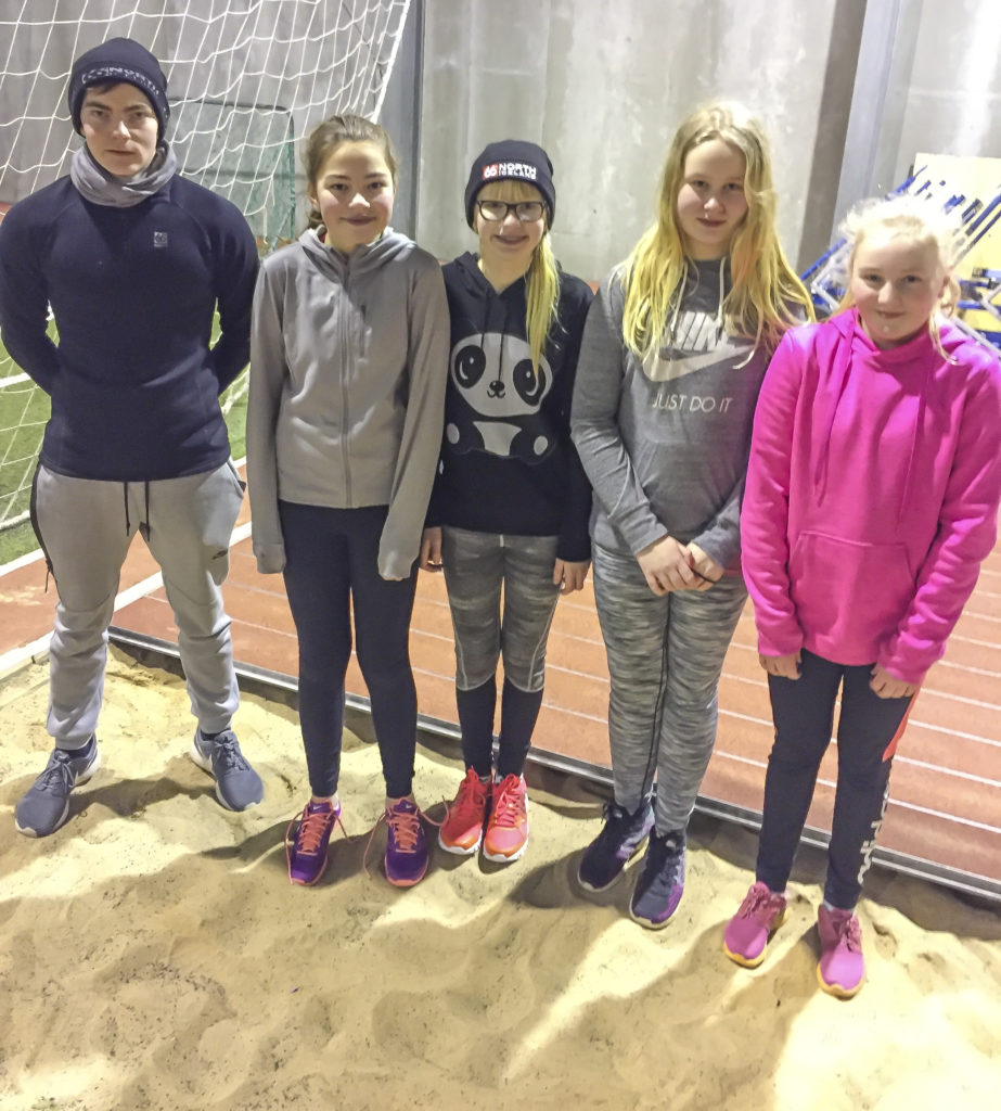 Ómar Ólafsson, Ísafold Kolbrúnardóttir, Árný Lind Árnadóttir, Snædís Lilja Gunnarsdóttir og Vigdís Helga Kristjánsdóttir. Mynd/skagafrettir.is