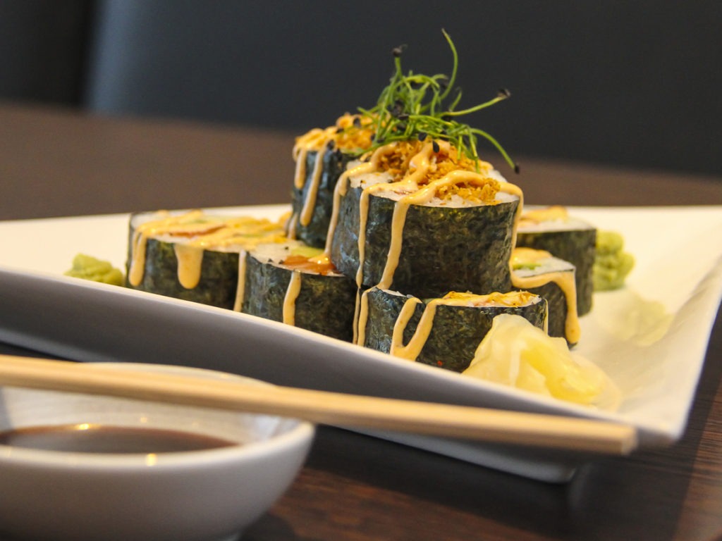Sushi á Galito - lítur vel út.