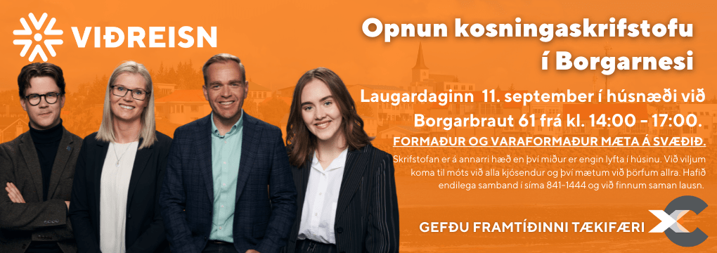 Viðreisn opnar kosningaskrifstofu laugardaginn 11. september ...