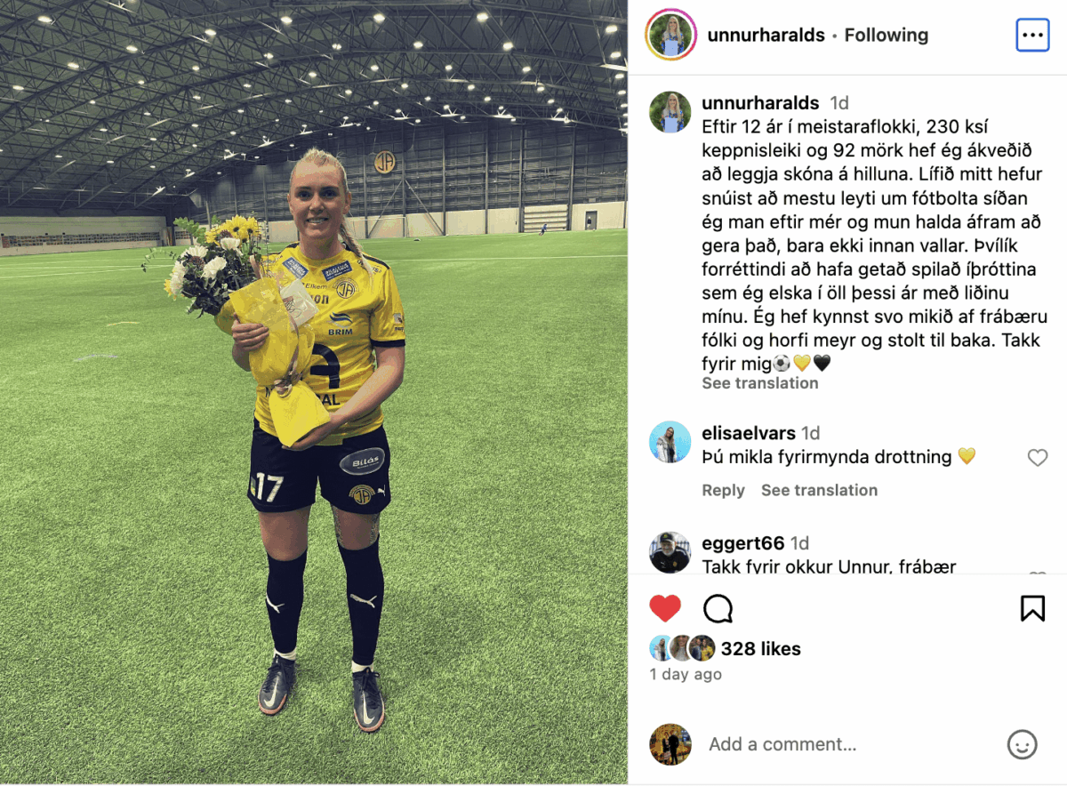 Unnur Ýr þakkar fyrir sig og leggur skóna á hilluna – Skagafréttir.is